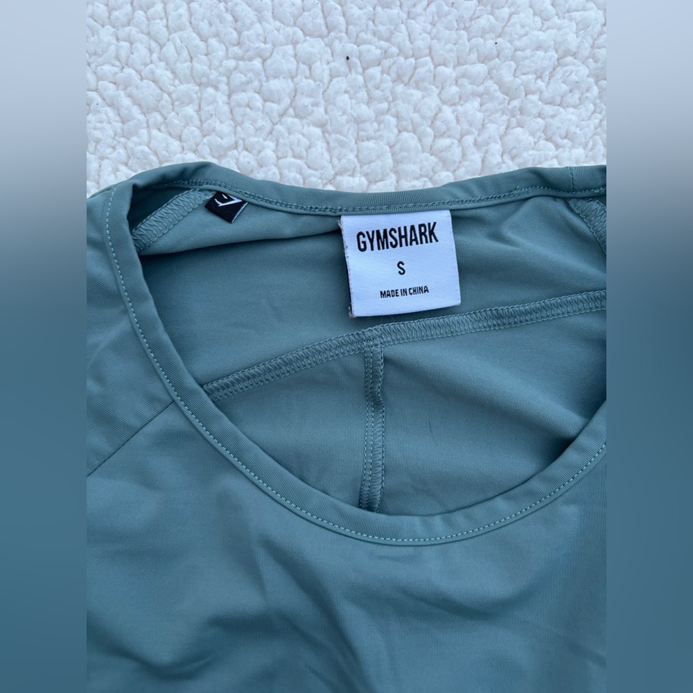 Gymshark Captivate Long Sleeve Top - Turquoise - Picture 6 of 8